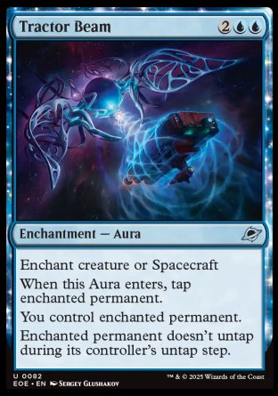 (082) Magic The Gathering Edge of Eternities Single: Tractor Beam Holo Uncommon