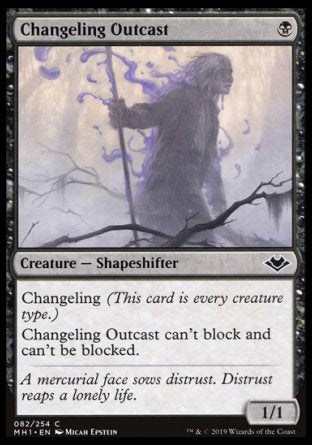 (082/254) Magic The Gathering Modern Horizons Single: Changeling Outcast  Common