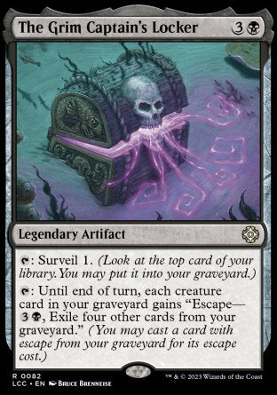 (082) Magic The Gathering Commander: The Lost Caverns of Ixalan Single: The Grim Captain's Locker  Rare