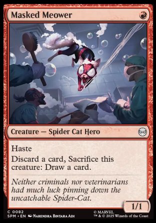 (082) Magic The Gathering Magic: The Gathering | Marvel's Spider-Man Single: Masked Meower  Common