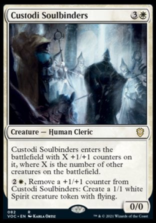 (082) Magic The Gathering Commander: Innistrad: Crimson Vow Single: Custodi Soulbinders  Rare