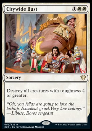 (082/322) Magic The Gathering Commander: Ikoria Single: Citywide Bust  Rare