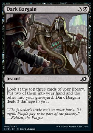 (082/274) Magic The Gathering Ikoria: Lair of Behemoths Single: Dark Bargain  Common