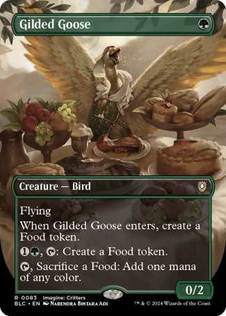 (083) Magic The Gathering Commander: Bloomburrow: Extras Single: Gilded Goose  Rare