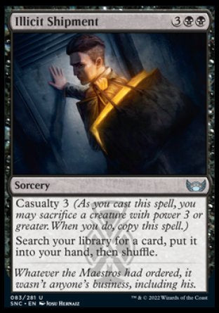 (083) Magic The Gathering Streets of New Capenna Single: Illicit Shipment  Uncommon