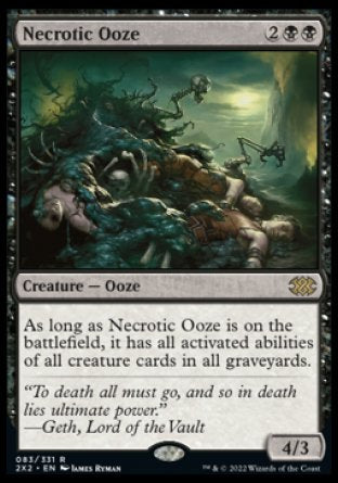 (083) Magic The Gathering Double Masters 2022 Single: Necrotic Ooze  Rare
