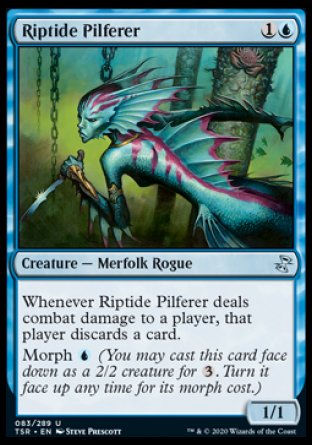 (083/289) Magic The Gathering Time Spiral Remastered Single: Riptide Pilferer Holo Uncommon