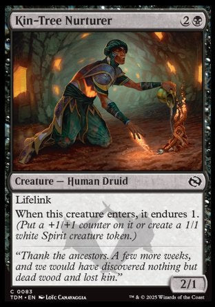 (083) Magic The Gathering Tarkir: Dragonstorm Single: Kin-Tree Nurturer  Common