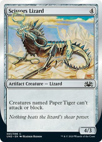 (083/096) Magic The Gathering Unsanctioned Single: Scissors Lizard  Common