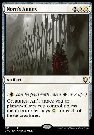 (083) Magic The Gathering Commander: Phyrexia: All Will Be One Single: Norn's Annex  Rare