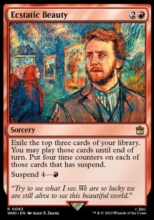 (083) Magic The Gathering Universes Beyond: Doctor Who Single: Ecstatic Beauty  Rare