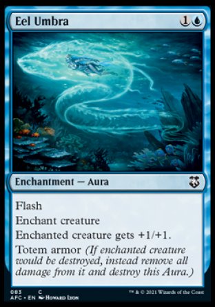 (083) Magic The Gathering Commander: Adventures in the Forgotten Realms Single: Eel Umbra  Common