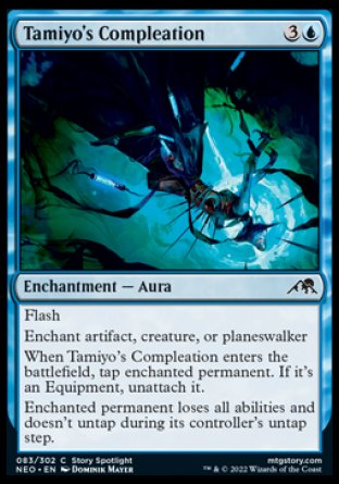 (083) Magic The Gathering Kamigawa: Neon Dynasty Single: Tamiyo's Compleation Holo Common