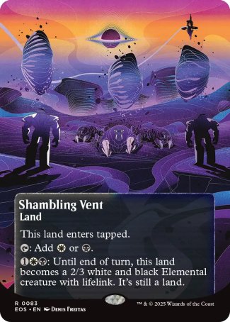 (083) Magic The Gathering Stellar Sights Single: Shambling Vent (V.2)  Rare