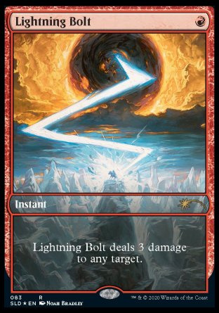 (083) Magic The Gathering Secret Lair Drop Series Single: Lightning Bolt (V.1) Holo Rare
