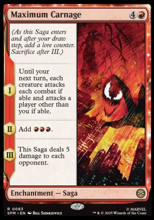 (083) Magic The Gathering Magic: The Gathering | Marvel's Spider-Man: Promos Single: Maximum Carnage  Rare