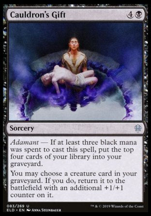 (083/269) Magic The Gathering Throne of Eldraine Single: Cauldron's Gift  Uncommon