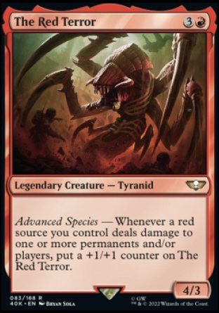 (083) Magic The Gathering Universes Beyond: Warhammer 40000 Single: The Red Terror (V.2) Holo Rare