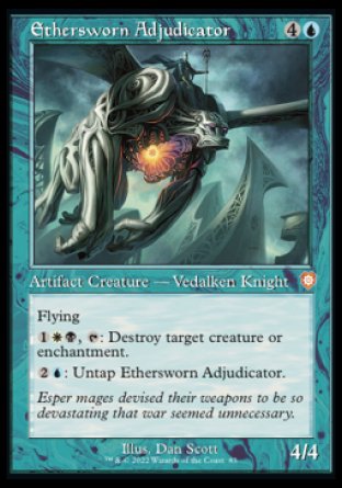 (083) Magic The Gathering Commander: The Brothers' War Single: Ethersworn Adjudicator Holo Mythic