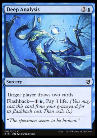 (083) Magic The Gathering Commander 2019 Single: Deep Analysis  Common