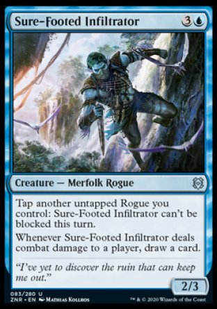(083/280) Magic The Gathering Zendikar Rising Single: Sure-Footed Infiltrator Holo Uncommon