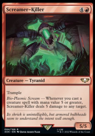 (084) Magic The Gathering Universes Beyond: Warhammer 40000 Single: Screamer-Killer  Rare