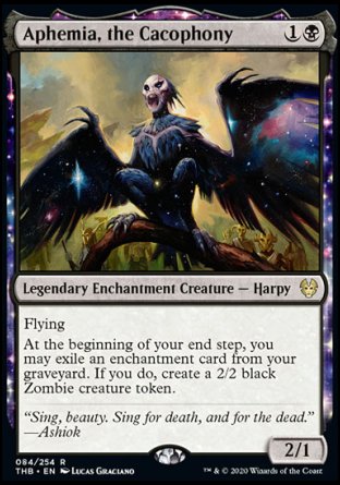 (084/254) Magic The Gathering Theros Beyond Death Single: Aphemia, the Cacophony Holo Rare