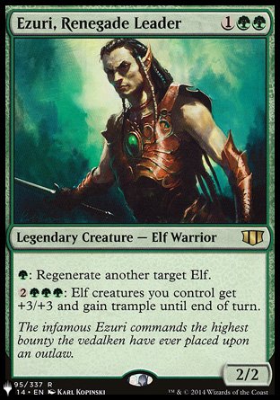(195) Magic The Gathering The List Single: Ezuri, Renegade Leader  Rare