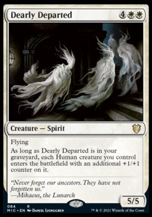 (084) Magic The Gathering Commander: Innistrad: Midnight Hunt Single: Dearly Departed  Rare