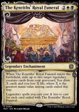 (084) Magic The Gathering March of the Machine: The Aftermath: Extras Single: The Kenriths' Royal Funeral (V.1) Holo Rare