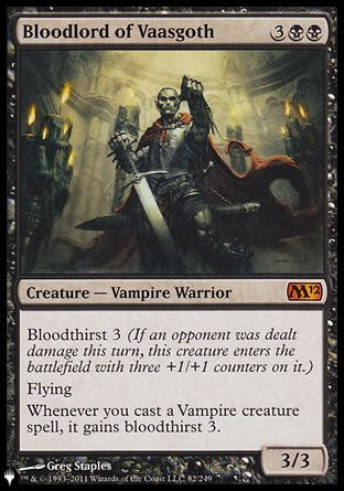 (082) Magic The Gathering The List Single: Bloodlord of Vaasgoth  Mythic
