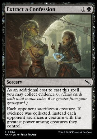 (084) Magic The Gathering Murders at Karlov Manor Single: Extract a Confession Holo Common
