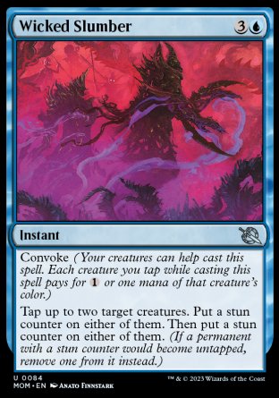 (084) Magic The Gathering March of the Machine Single: Wicked Slumber  Uncommon