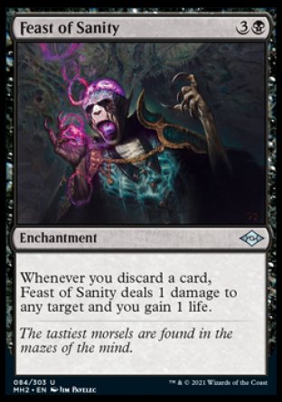 (084) Magic The Gathering Modern Horizons 2 Single: Feast of Sanity Holo Uncommon