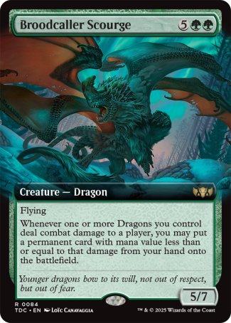 (084) Magic The Gathering Commander: Tarkir: Dragonstorm: Extras Single: Broodcaller Scourge  Rare