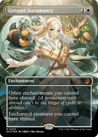 (084) Magic The Gathering Enchanting Tales Single: Greater Auramancy (V.3)  Holo Mythic