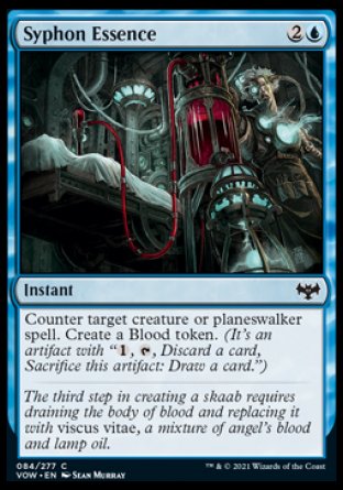(084) Magic The Gathering Innistrad: Crimson Vow Single: Syphon Essence Holo Common