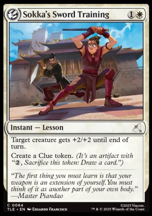 (084) Magic The Gathering Magic: The Gathering | Avatar: The Last Airbender: Eternal Single: Sokka's Sword Training  Common