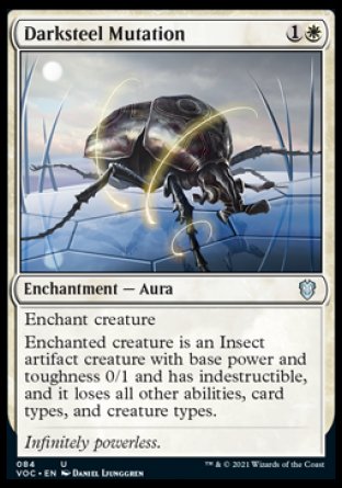 (084) Magic The Gathering Commander: Innistrad: Crimson Vow Single: Darksteel Mutation  Uncommon