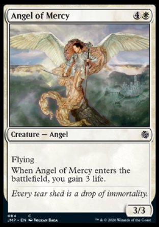 (084) Magic The Gathering Jumpstart Single: Angel of Mercy  Common