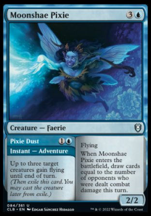 (084) Magic The Gathering Commander Legends: Battle for Baldur's Gate Single: Moonshae Pixie // Pixie Dust  Uncommon