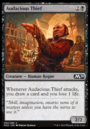 (084/280) Magic The Gathering Core 2020 Single: Audacious Thief  Common