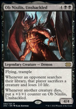 (084) Magic The Gathering Double Masters 2022 Single: Ob Nixilis, Unshackled  Rare