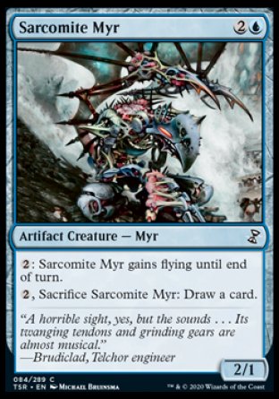 (084/289) Magic The Gathering Time Spiral Remastered Single: Sarcomite Myr  Common