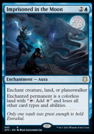 (085) Magic The Gathering Commander: Adventures in the Forgotten Realms Single: Imprisoned in the Moon  Rare
