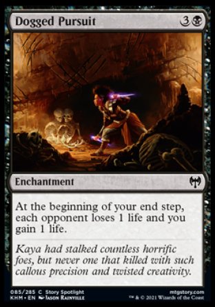 (085/285) Magic The Gathering Kaldheim Single: Dogged Pursuit Holo Common