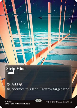 (085) Magic The Gathering Stellar Sights Single: Strip Mine (V.2)  Mythic