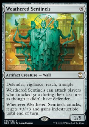 (085) Magic The Gathering Commander: Streets of New Capenna Single: Weathered Sentinels  Rare