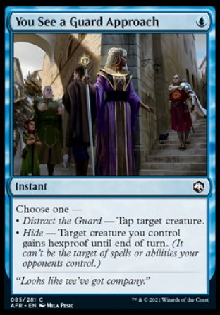 (085) Magic The Gathering Adventures in the Forgotten Realms Single: You See a Guard Approach  Common