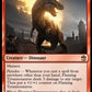 (085) Magic The Gathering Universes Beyond: Doctor Who Single: Flaming Tyrannosaurus Holo Rare